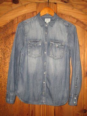 J. CREW L/S Snap Chambray Shirt